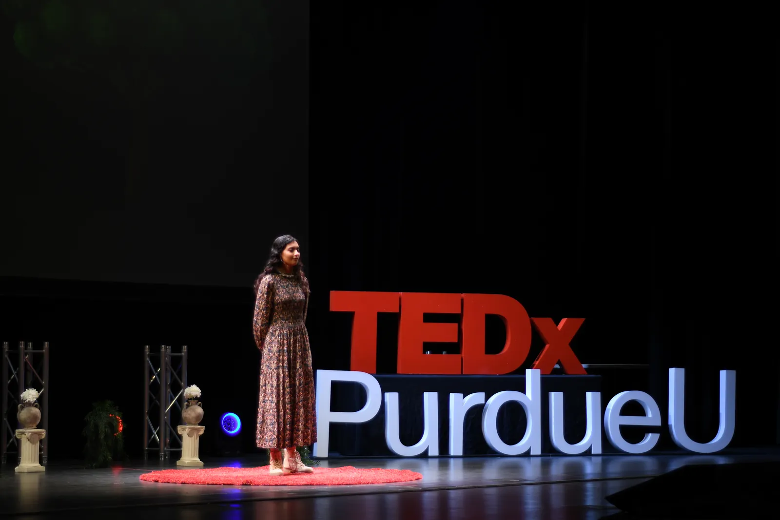 The 2026 student speaker on stage